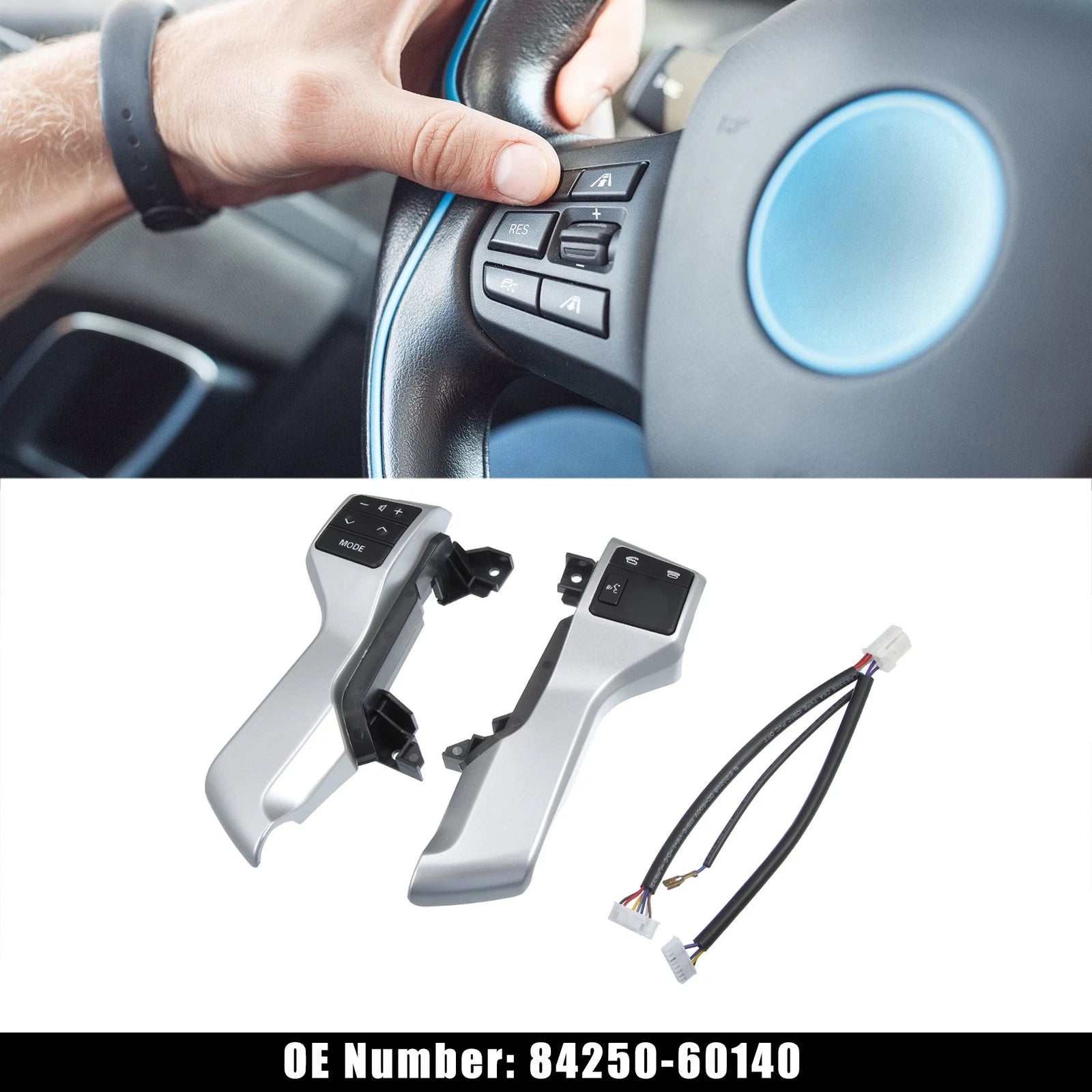 Steering Wheel Cruise Volume Control Switch for Toyota Land Cruiser Prado (2009–2017)