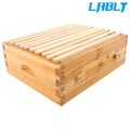 Set of 10 Frame Box Bee Hives with Wax Coated Frames and Foundations