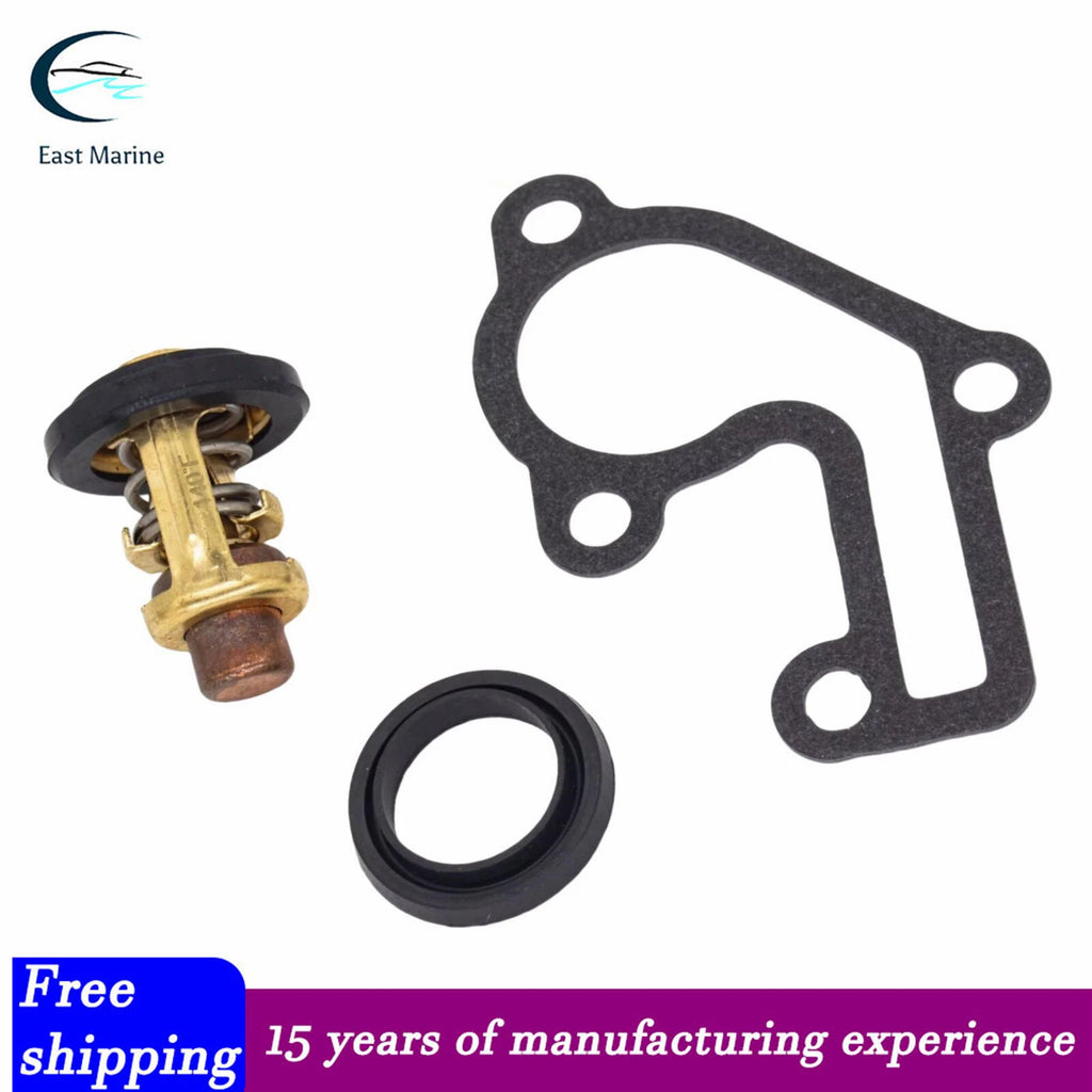 Thermostat Kit for Yamaha 2 Stroke 9.9 15 HP Outboard (1990–2000) 6F5-12411 18-3625 18-0836