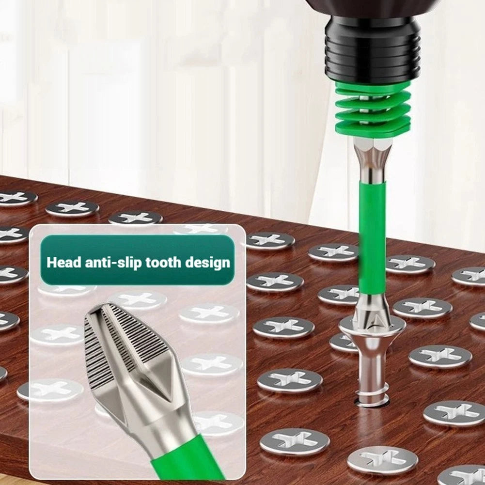 3pcs Anti Slip Spring Loaded Screwdriver Bits PH2 for Universal Use