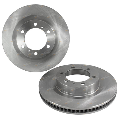 2 Front Brake Rotors + Pads for Toyota Prado KDJ150R (2009–2015) 1KD-FTV