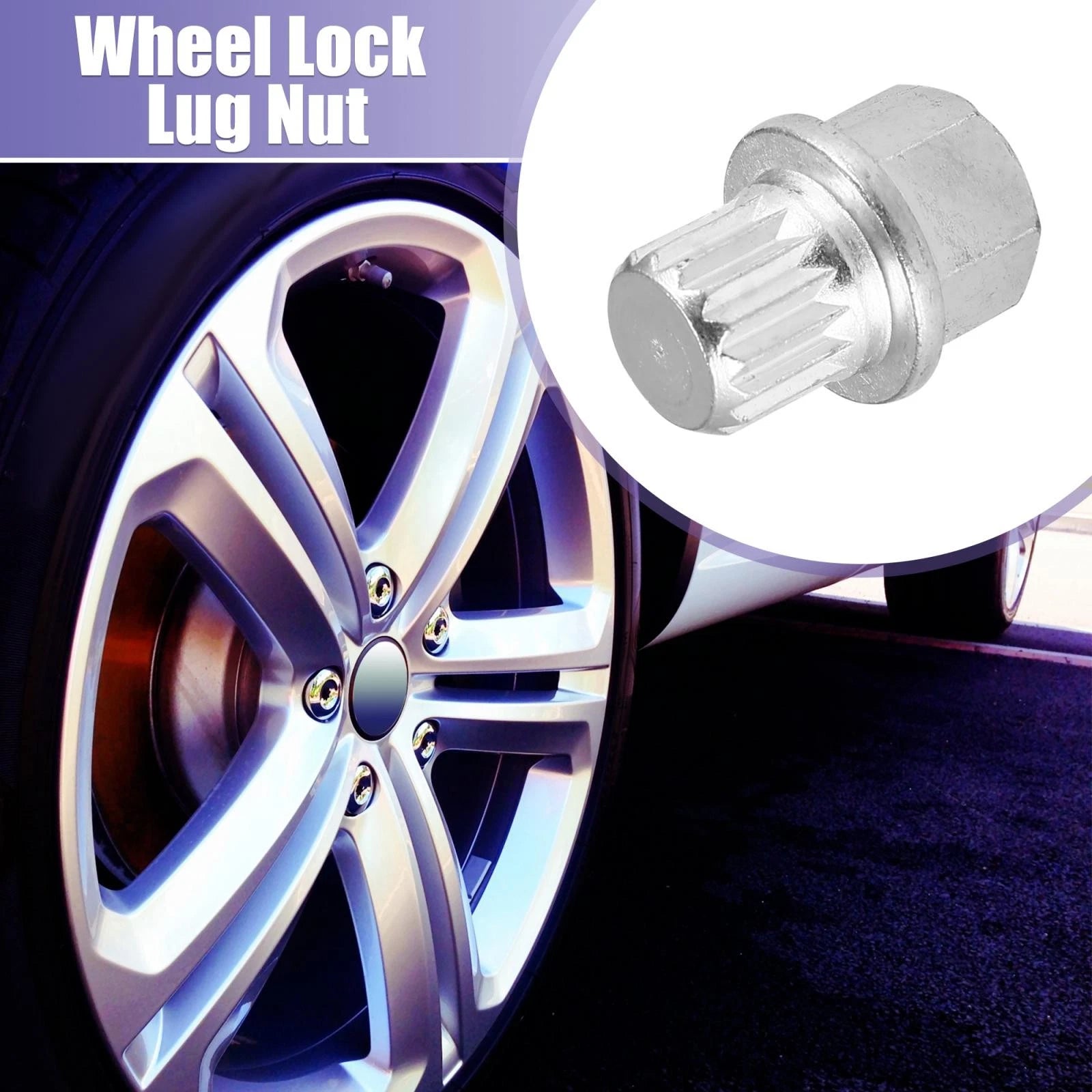 Car Anti Theft Wheel Lock Key for VW Audi (2005–2015)