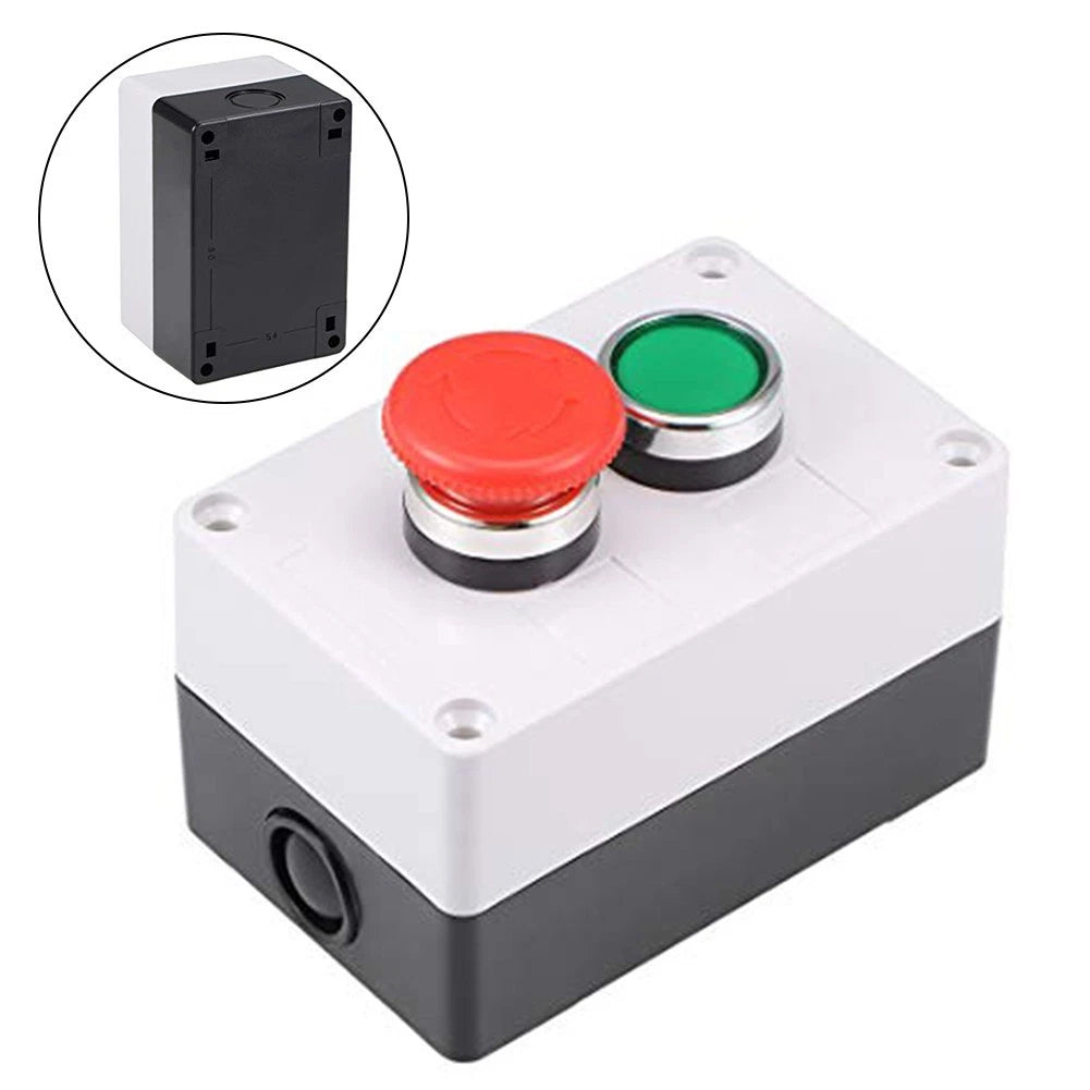 Green Push Button Switch for Outdoor Control Box (415V 10A)
