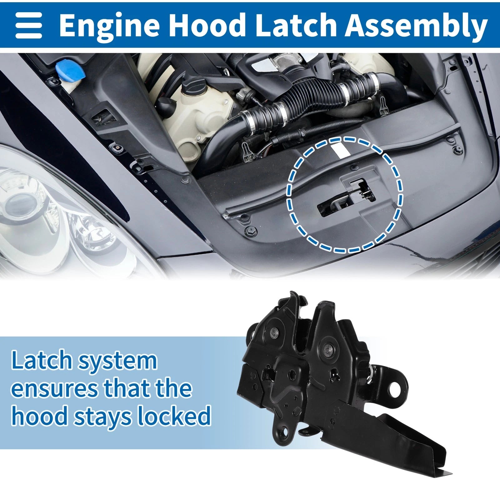 Hood Latch Assembly Replacement for Toyota Tundra (2000–2006)