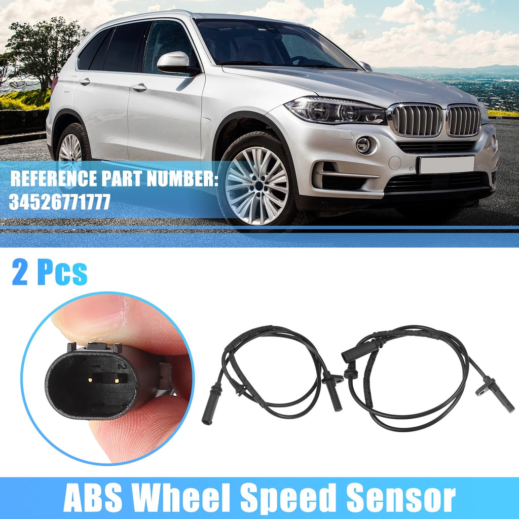 ABS Wheel Speed Sensor Rear Set Left Right for BMW X6 3.0L (2008–2014)