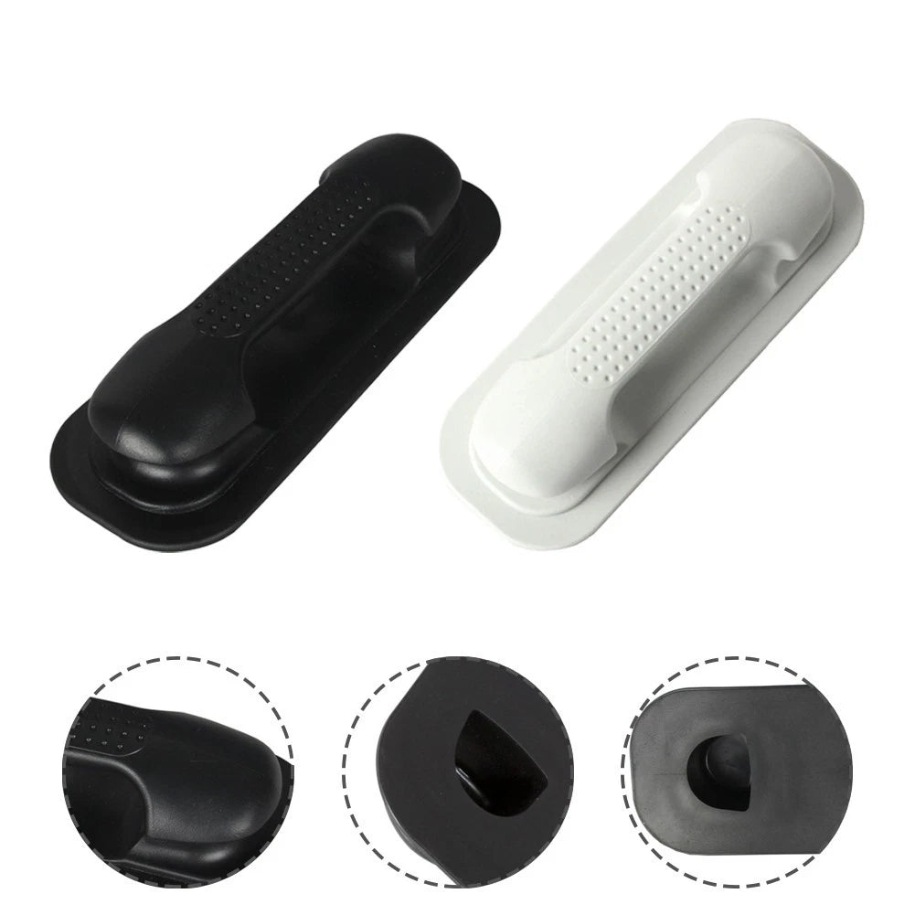 Rubber Grab Handle Rail for Dinghy Raft Boat (24x9cm) Black/Grey