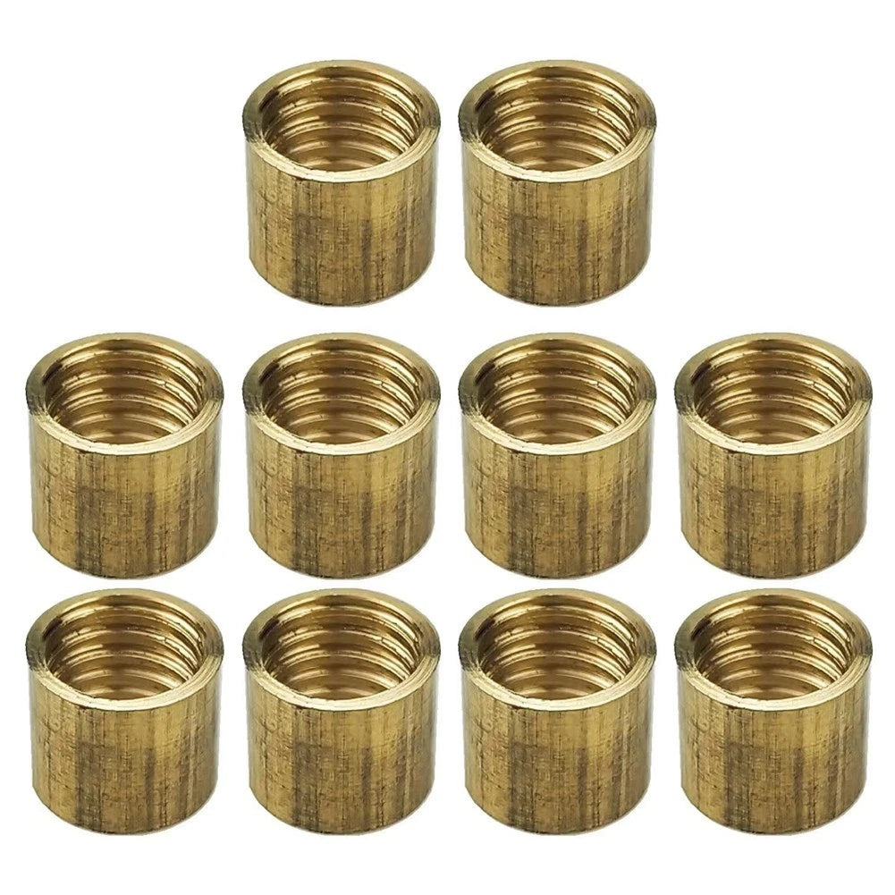 Set of 10 Brass Tips for Cue Repairs