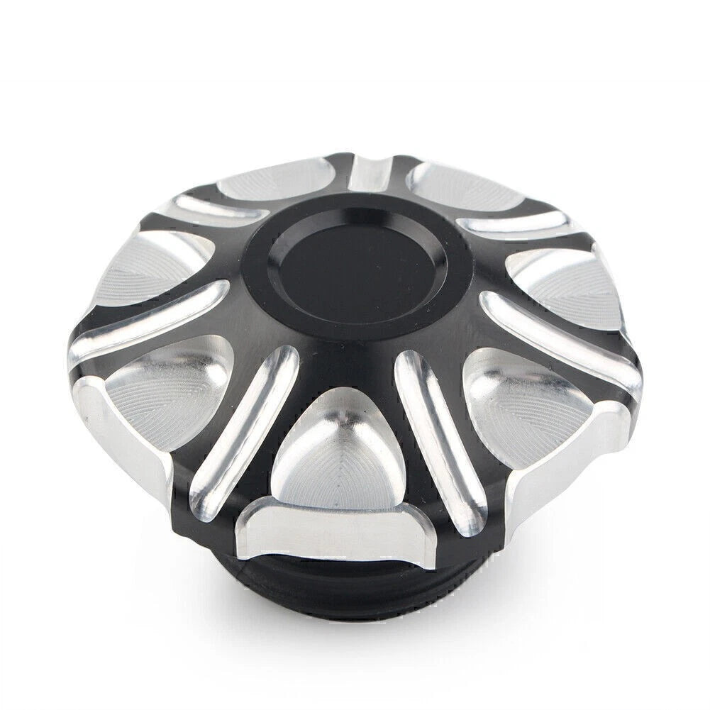 CNC Cut Vented Gas Cap for Harley Sportster Softail (Right-hand Thread)