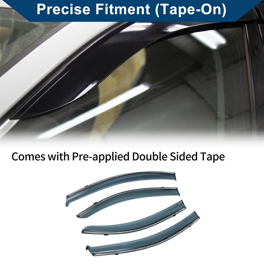 Car Window Deflectors Side Window Vent Visors for Chevrolet Aveo (2007–2010)