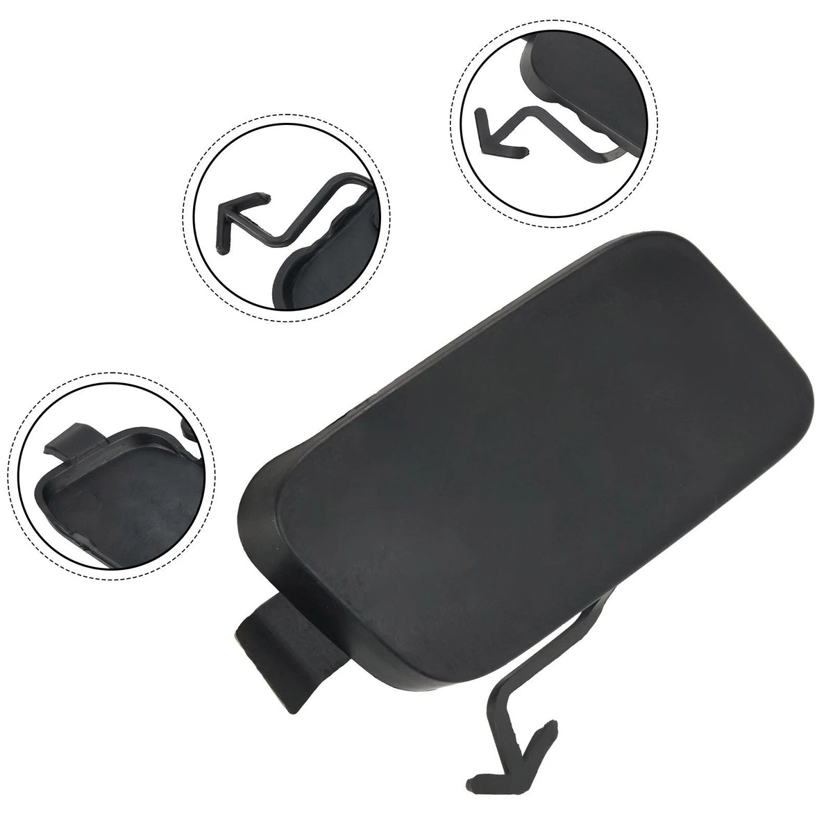 Front Tow Hook Cover for HR-V (2019–2021) - 1 Piece, Black