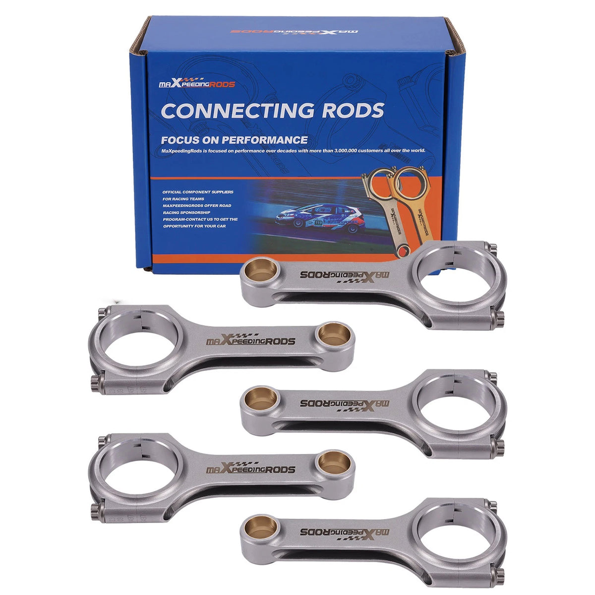 5pcs H-Beam Connecting Rods for Audi VW RS3 TT RS 2.5L (2011–2020) ARP 2000
