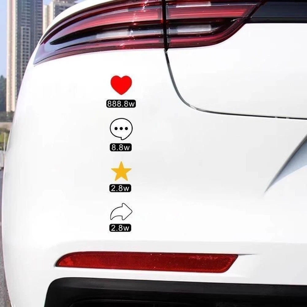 Creative Auto Decal 2pcs Waterproof Sunproof for Car For Rear Window Trunk
