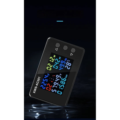 Din Mount Voltmeter 50-300V 100A Current Monitor with Frequency Display