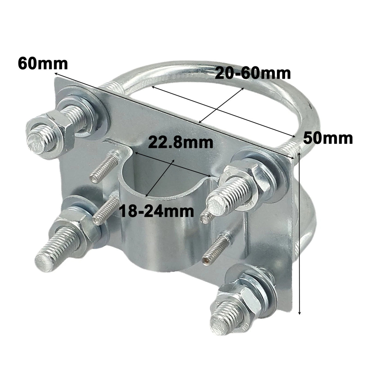Secure Mast Clamp Bracket for Lora Helium Antenna Mounting