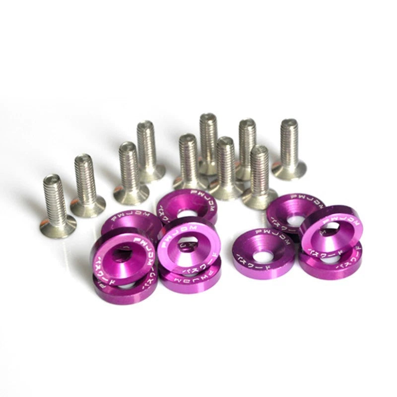 10pcs Anodized Aluminum Fender Screw Washers for M6