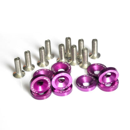 10pcs Anodized Aluminum Fender Screw Washers for M6