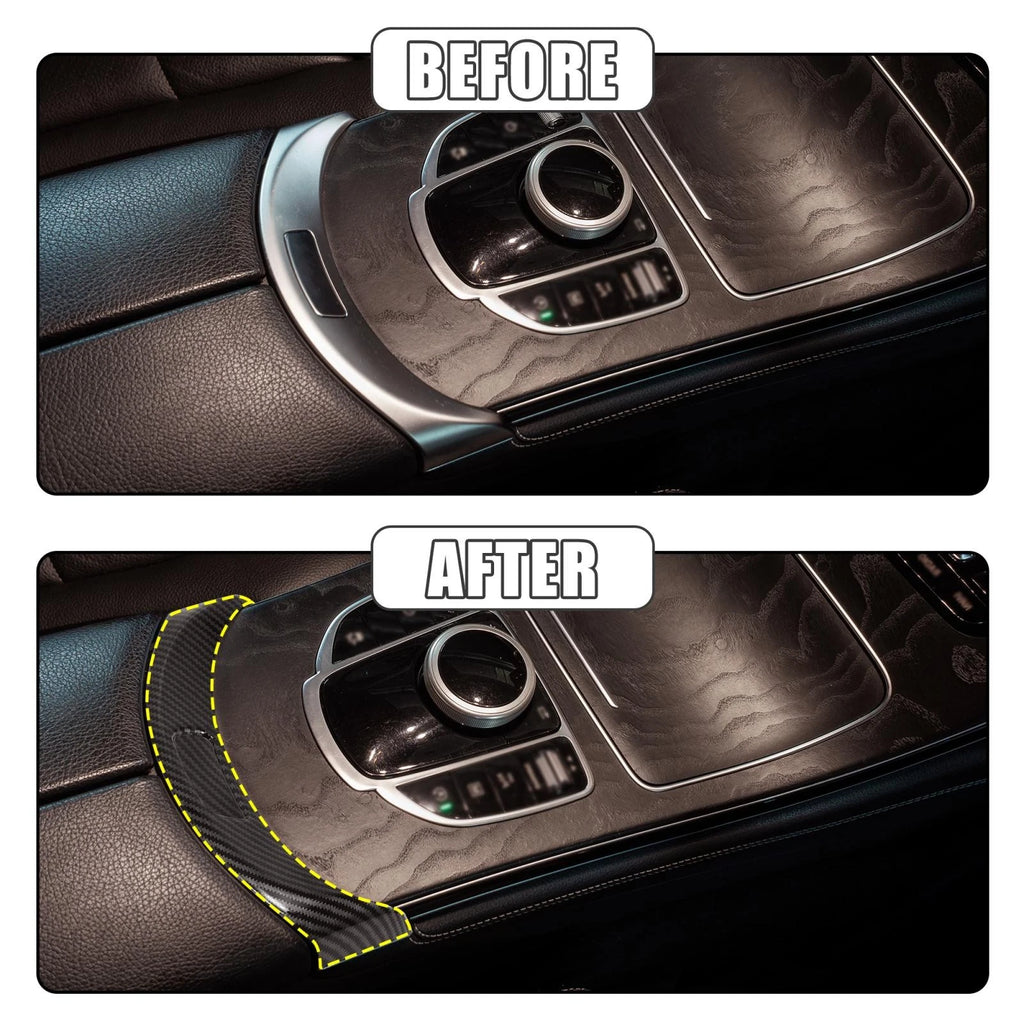 Interior Multimedia Panel Cover Carbon Fiber Pattern for BMW 3 4 Series (2012–2020)