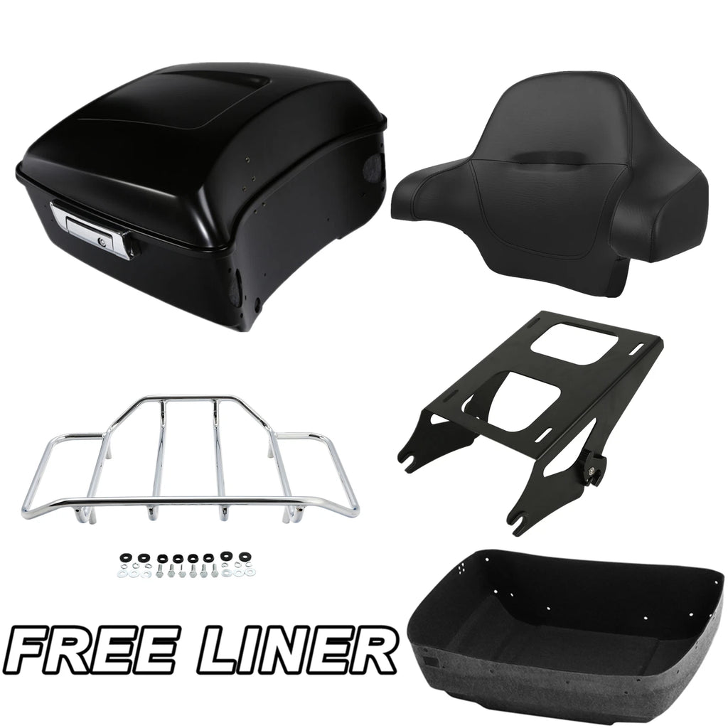 Trunk Backrest Pad Mount Rack for Harley Electra Glide (2014–2026)