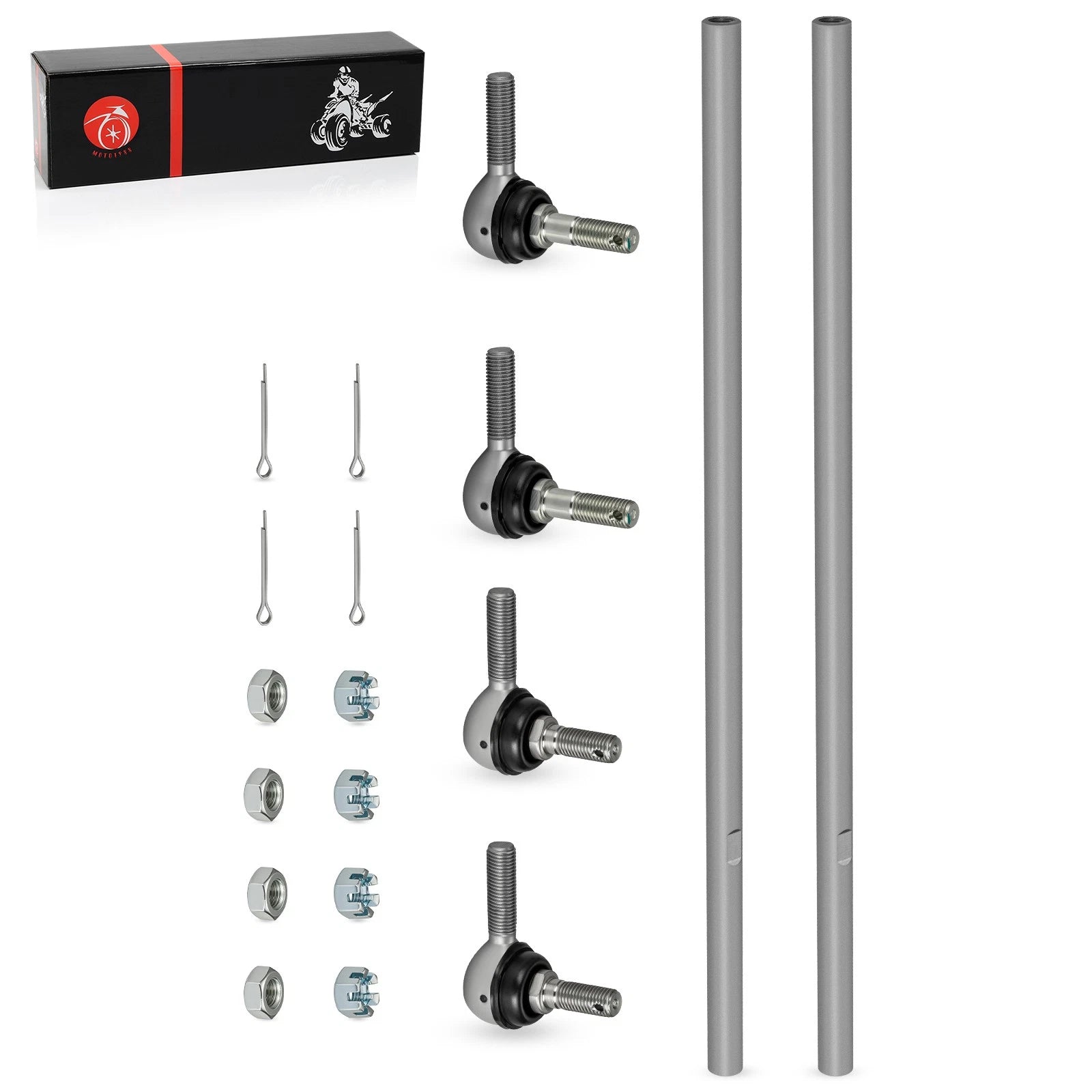 2Pcs Steering Post Tie Rod Assembly for Polaris Scrambler Sportsman (550–1000)