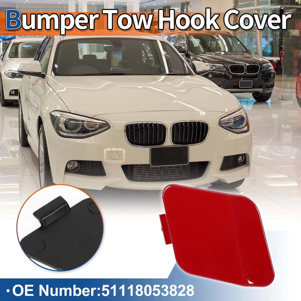 Front Tow Hook Cover Replacement for BMW 114i 12-14 (Crimson Red)