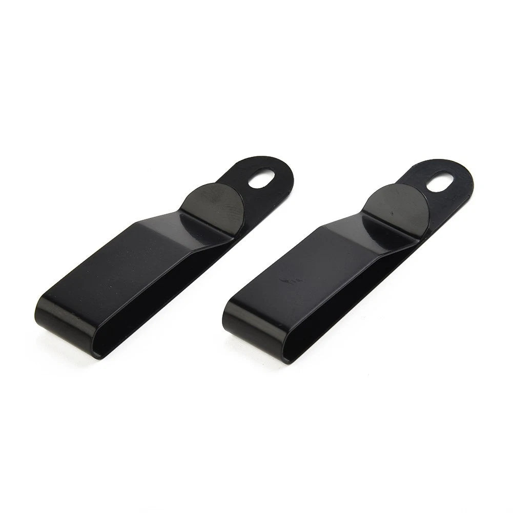 Steel Belt Clip for Small Tools (Electroplating Matte Black)