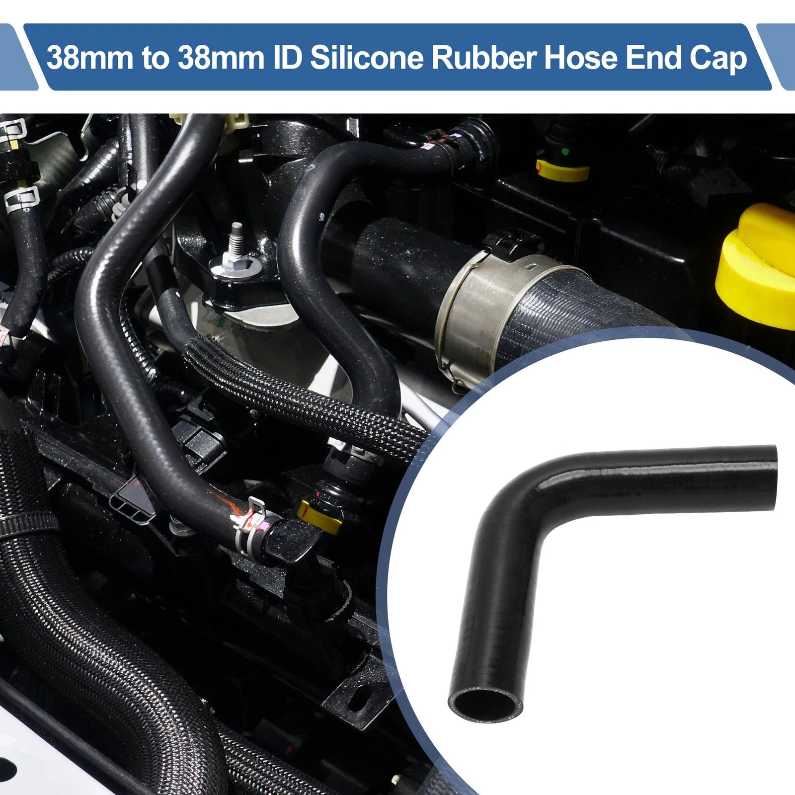 1.5" 90 Degree Silicone Elbow for Intercooler Heater (Fits )