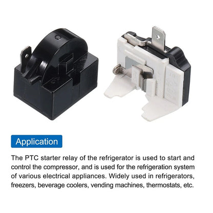 Refrigerator Motor for PTC Relay 1 Pin 4.7 Ohm Overload Protector 1/2HP
