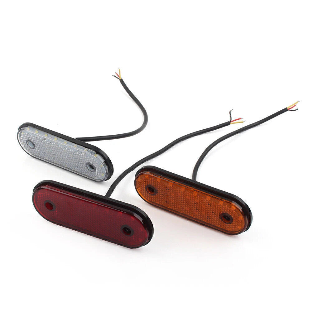 30 LED Oval Side Marker Indicator Light for Trailer Truck Lorry Van (Mo)