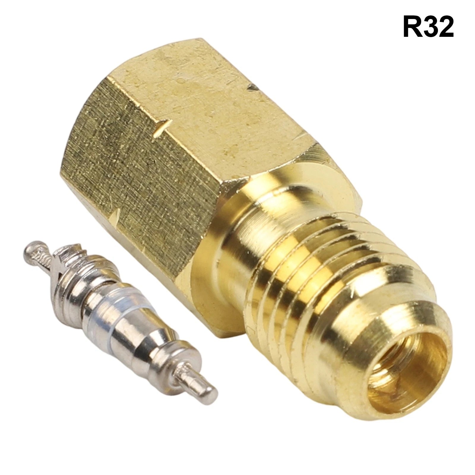 Brass R32 Left Handed 14 for sae Thread Adapter for R454ABC HVAC for mini Split