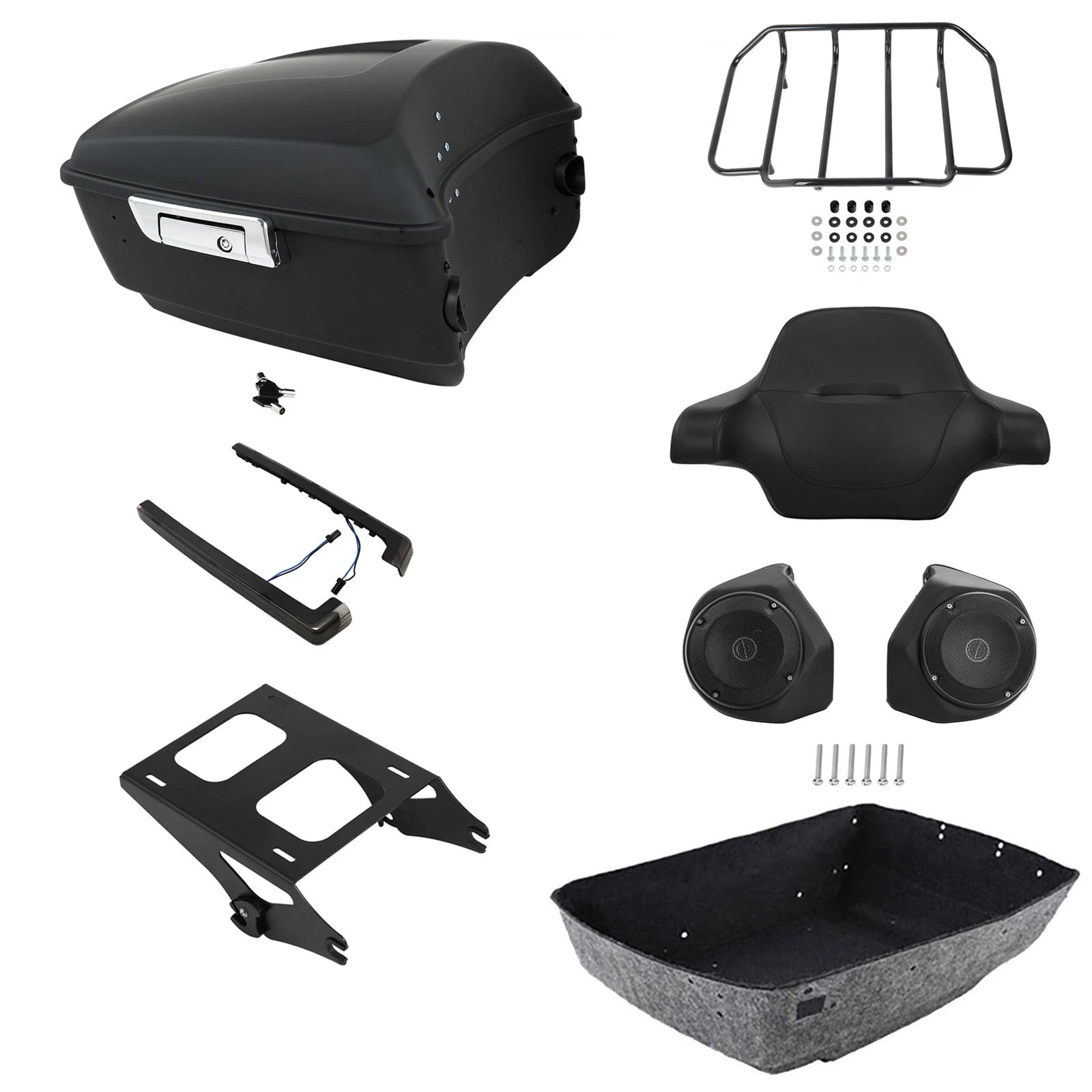 Backrest Speakers Light Mount for Harley Street Glide (2014–2026)