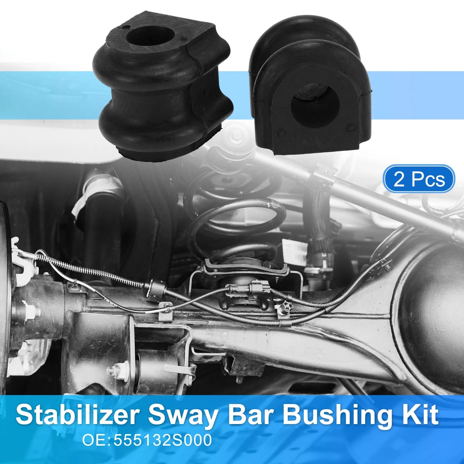 Stabilizer Sway Bar Bushing Kit Rear Left Right Replacement for Infiniti (2014–2021)