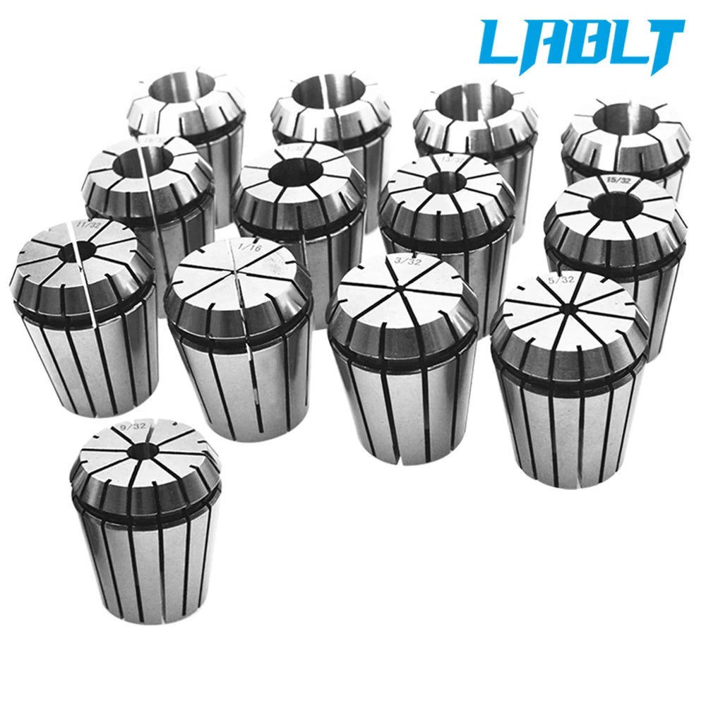 13-Pack ER32 1/16"-13/16" Spring Collet for CNC Milling Lathe Machine