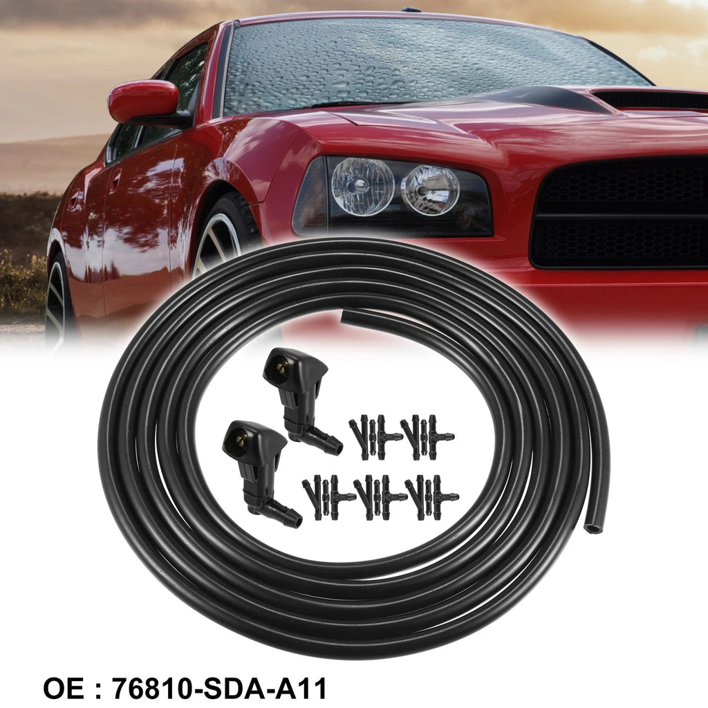 Windshield Washer Nozzle Hose Kit 2pc for Honda Accord (2003–2017)