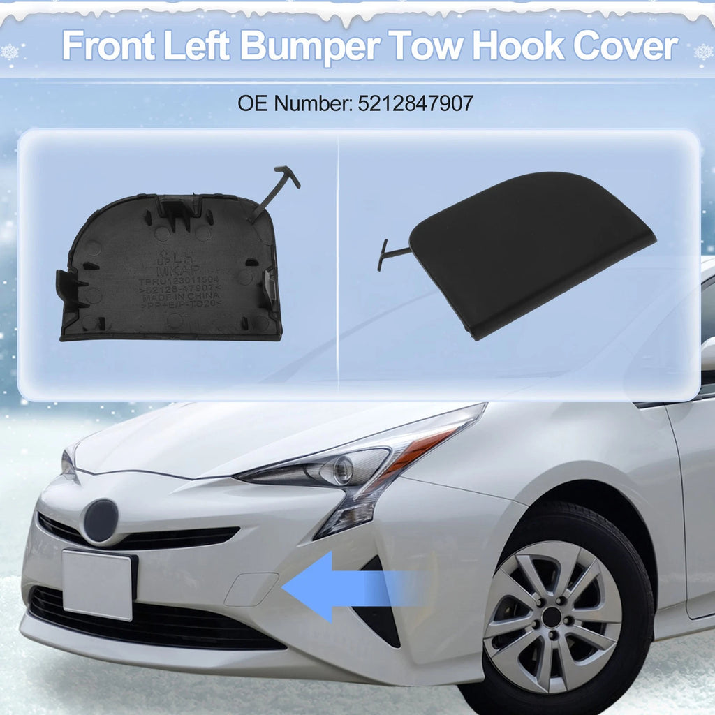Tow Hook Cover Cap Left Front for Toyota Prius (2012–2015)