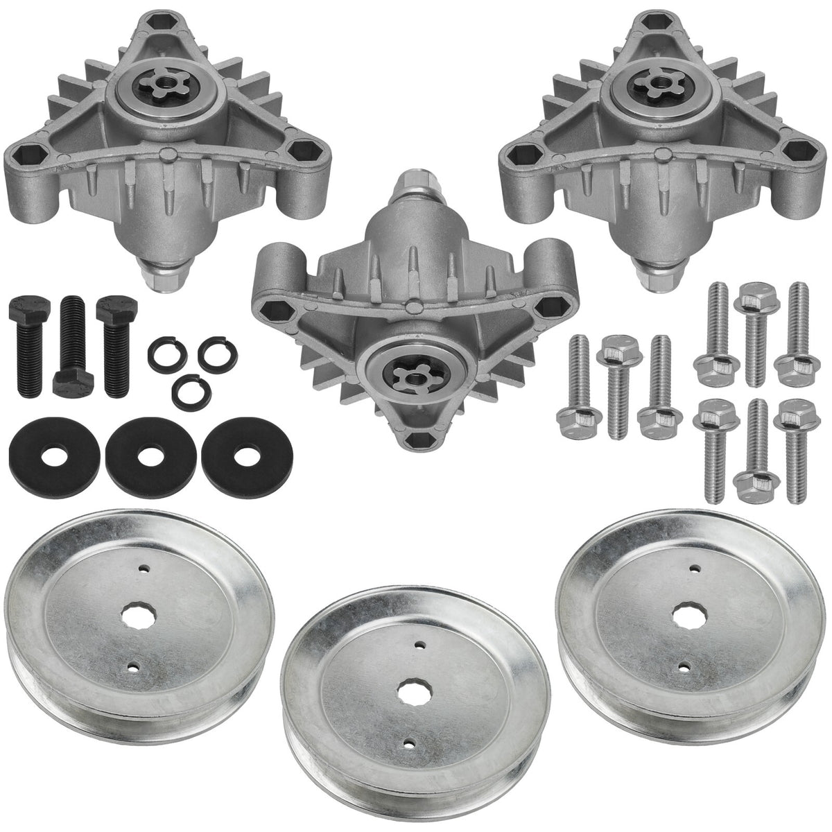 Spindle and Pulley Assembly for Husqvarna YTH 180 46 Inch Deck (1998–2006)