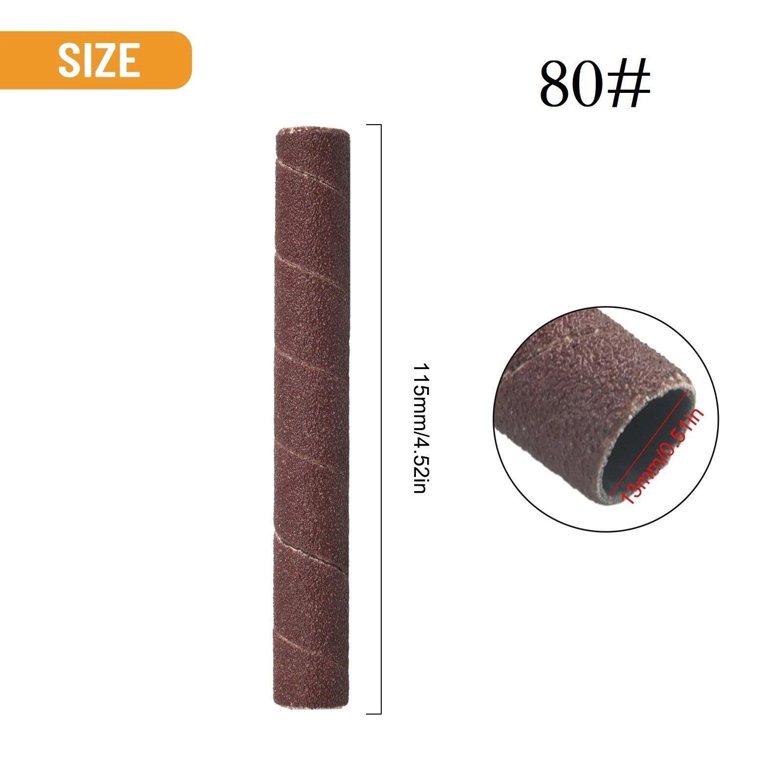 Sander Sleeves for Vibrating Spindle 4.5inch (80/150/240#)