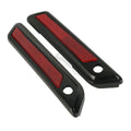 Black Saddlebag Hinge Latch Covers for Harley Street Electra Glide (2014–2024)