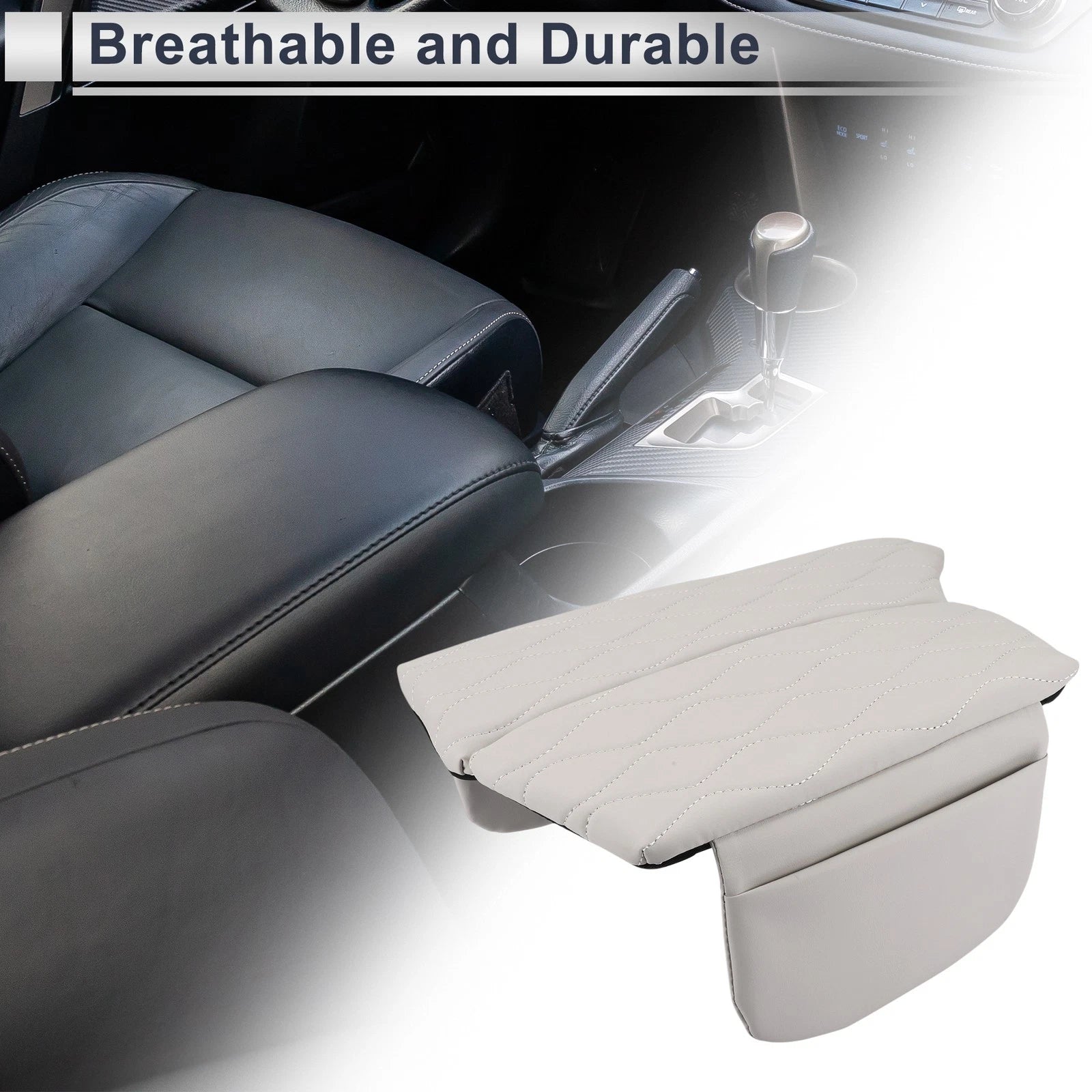 Car Center Console Cover with Storage Bag for BMW 5 Series (2011–2017)
