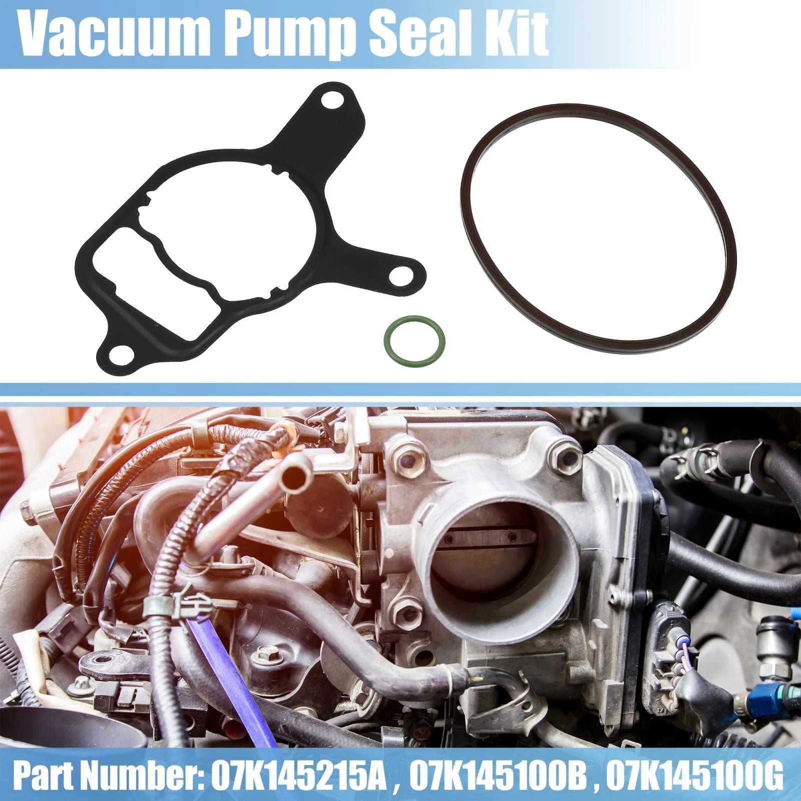Vacuum Pump Rebuild Seal Kit for Audi VW 2.5L (2005–2012)