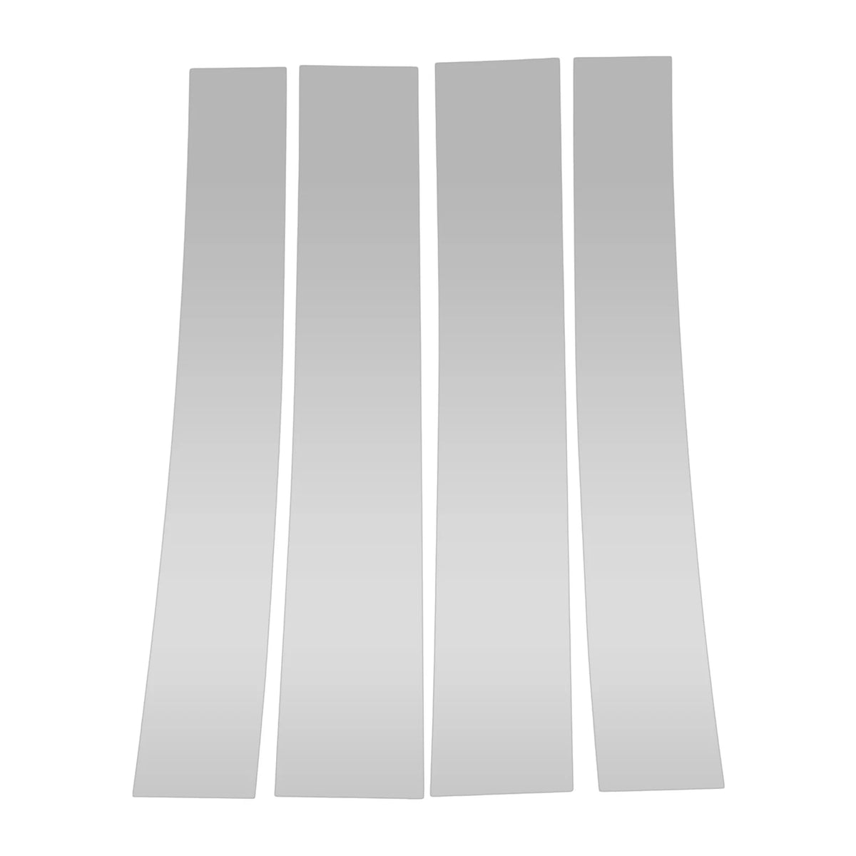 Set of 4 Door Pillar Window Trim for Cadillac Escalade (2007–2014) Silver Tone
