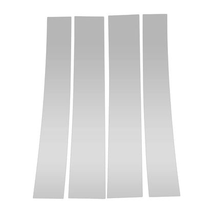 Set of 4 Door Pillar Window Trim for Cadillac Escalade (2007–2014) Silver Tone