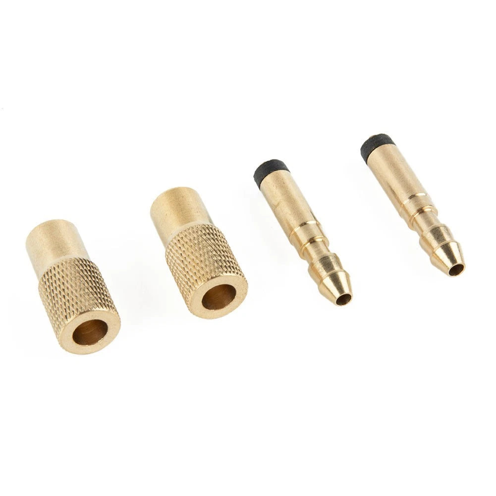 Set of 2 Tyre Inflator Valve Connectors for Car 6mm Copper