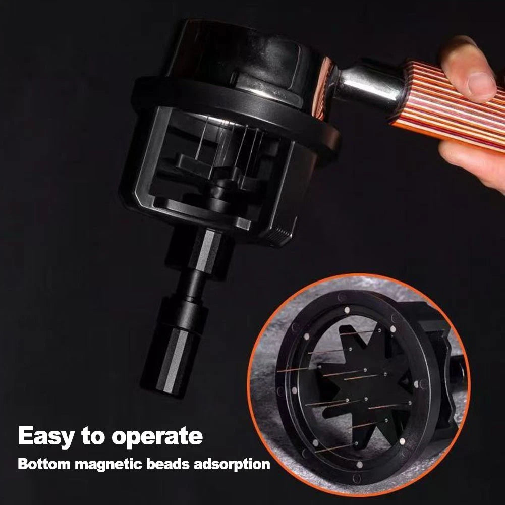 Adjustable Needle Height Espresso Tool for Even Coffee Grounds Distribution
