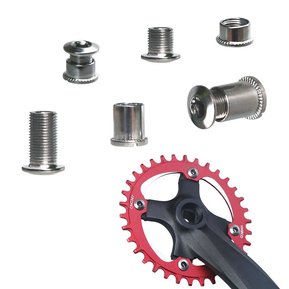 5X Bicycle Chainring Screws for MTB (Corrosion-resistant)
