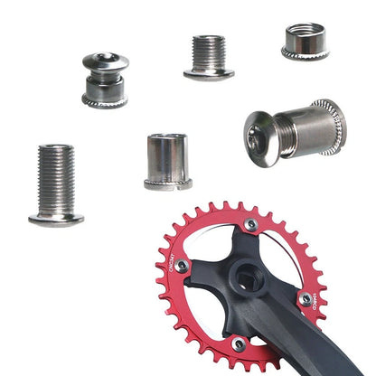 5X Bicycle Chainring Screws for MTB (Corrosion-resistant)