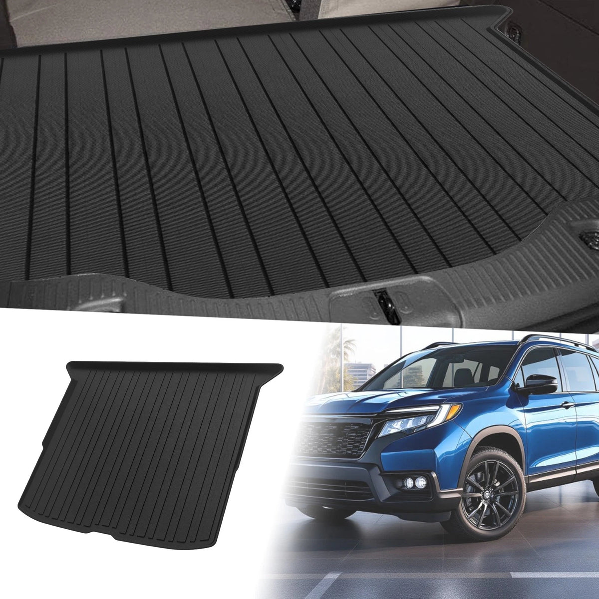 Cargo Liner Rear Trunk Mat Heavy Duty for Honda Passport (2019–2022)