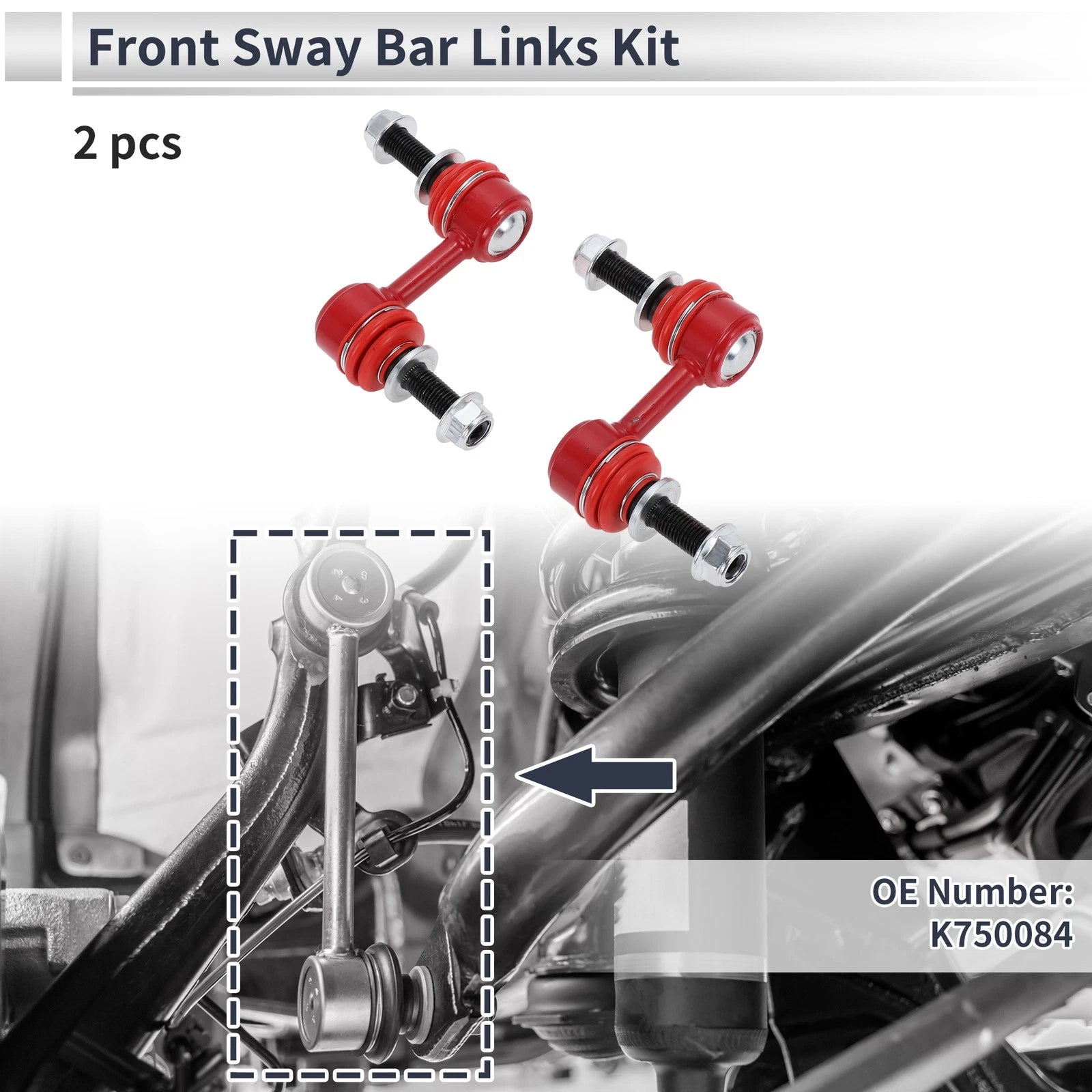 Front Stabilizer Bar Links Replacement Set for Subaru Tribeca B9 (2006-2007)