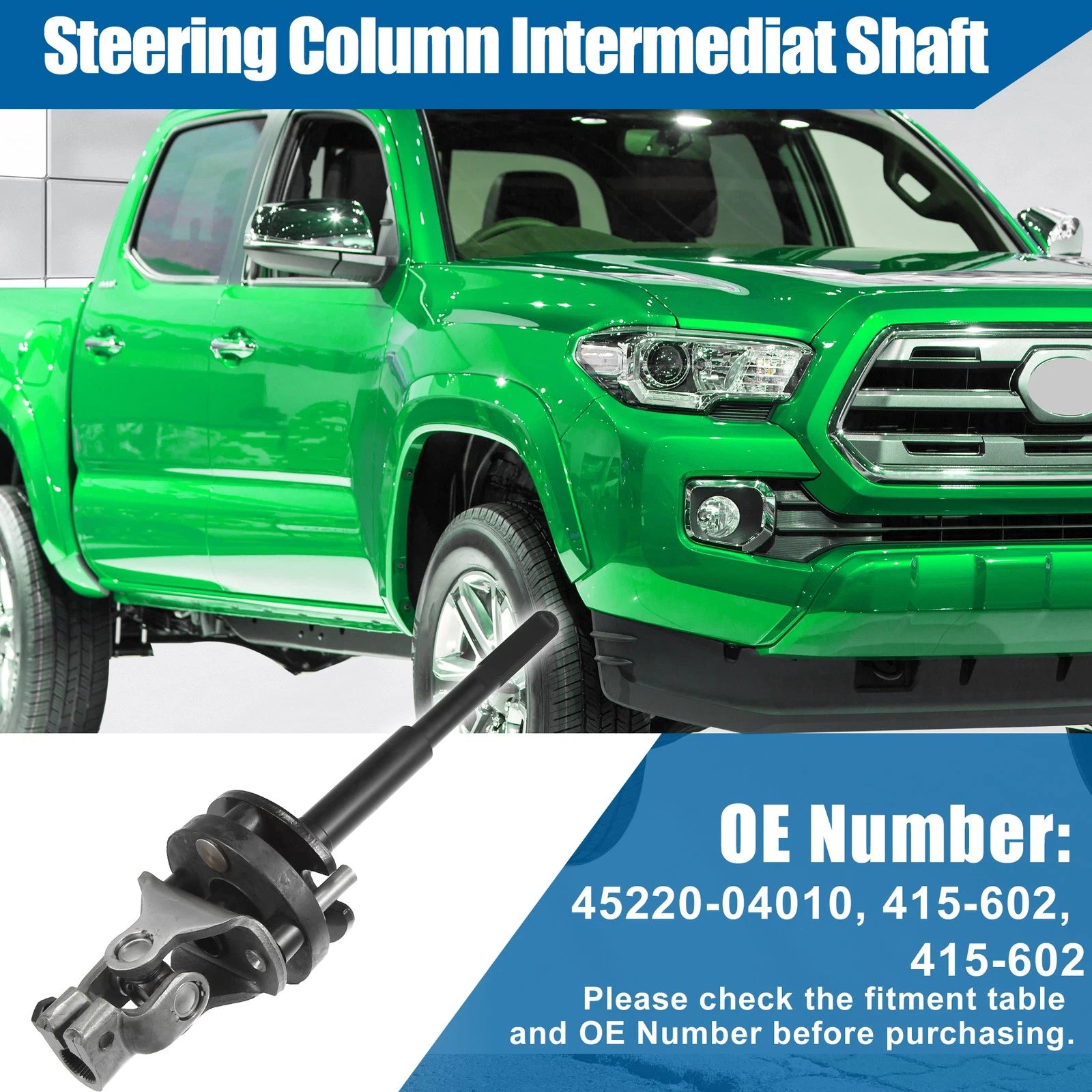 Intermediate Steering Shaft for Toyota Tacoma (2005–2023) Replacement Fit