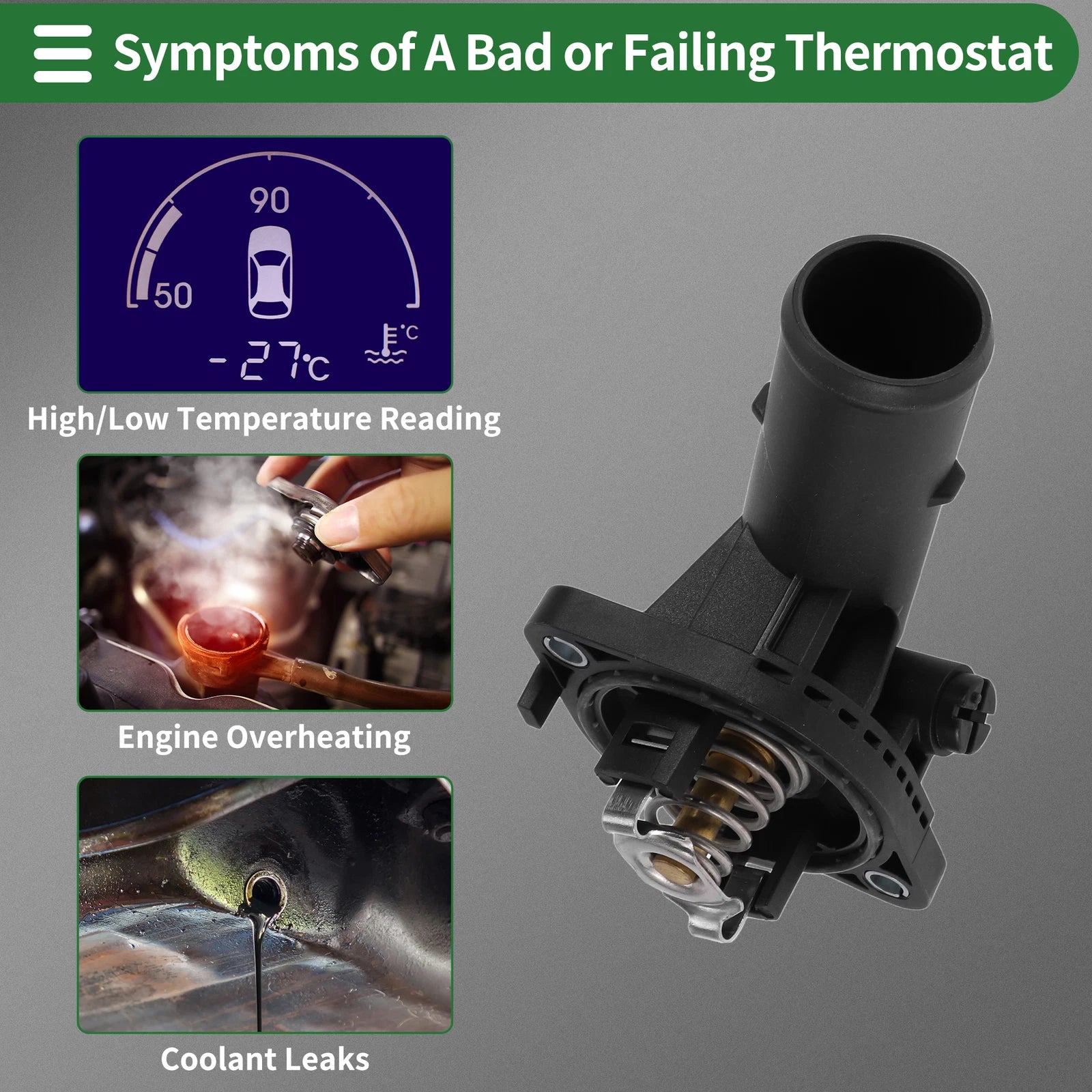 Engine Coolant Thermostat Housing Assembly for Ram 1500 (2014–2018)