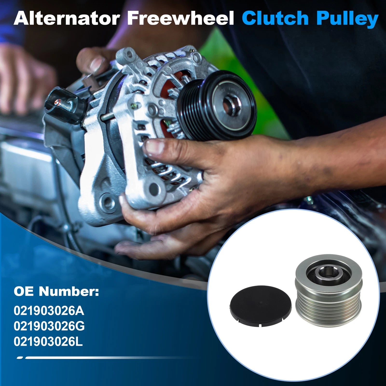 Alternator Freewheel Clutch Pulley Replacement for Audi A3 2.0L (2006–2008)